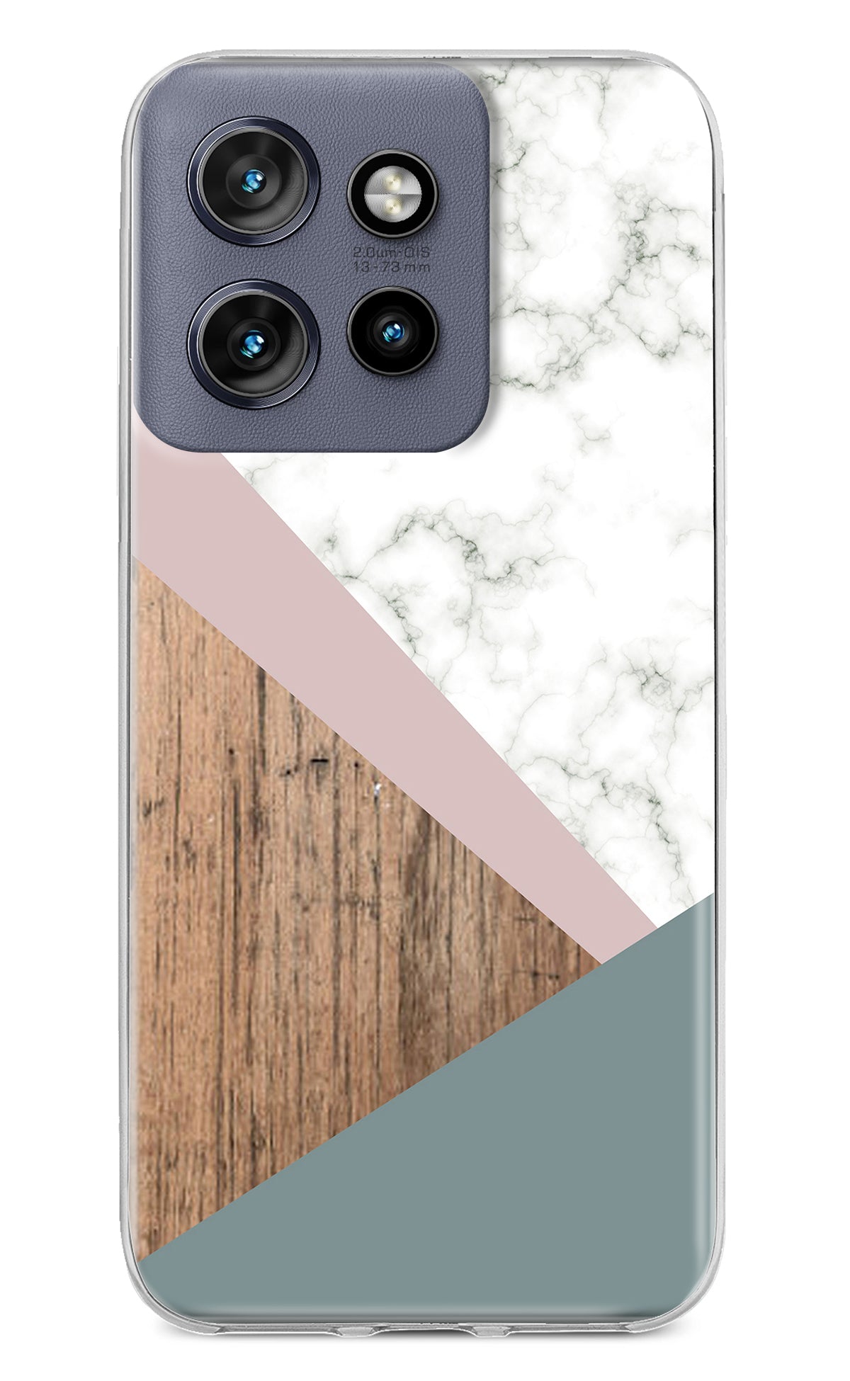 Marble wood Abstract Moto Edge 50 Neo Back Cover