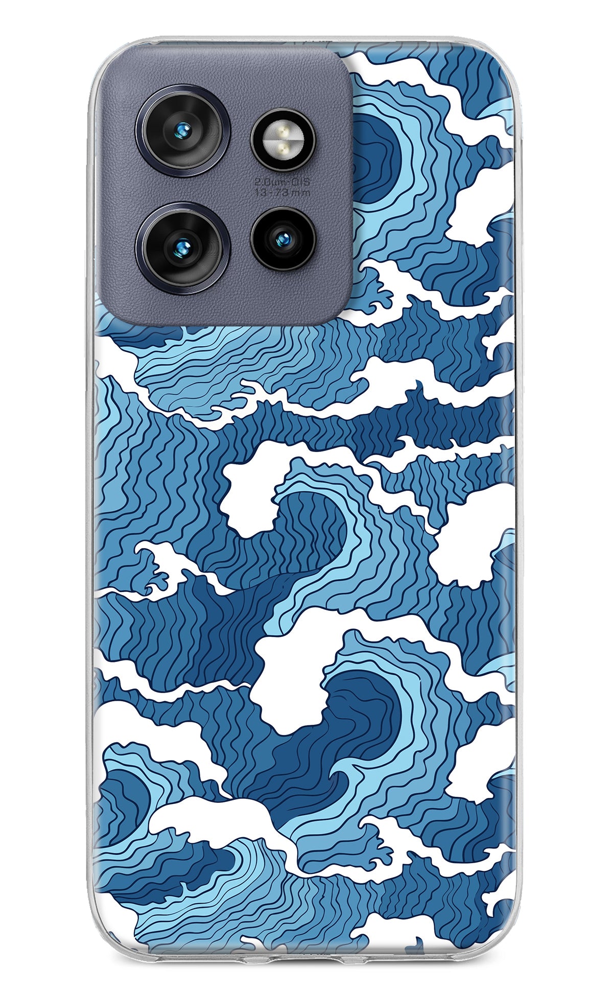 Blue Waves Moto Edge 50 Neo Back Cover