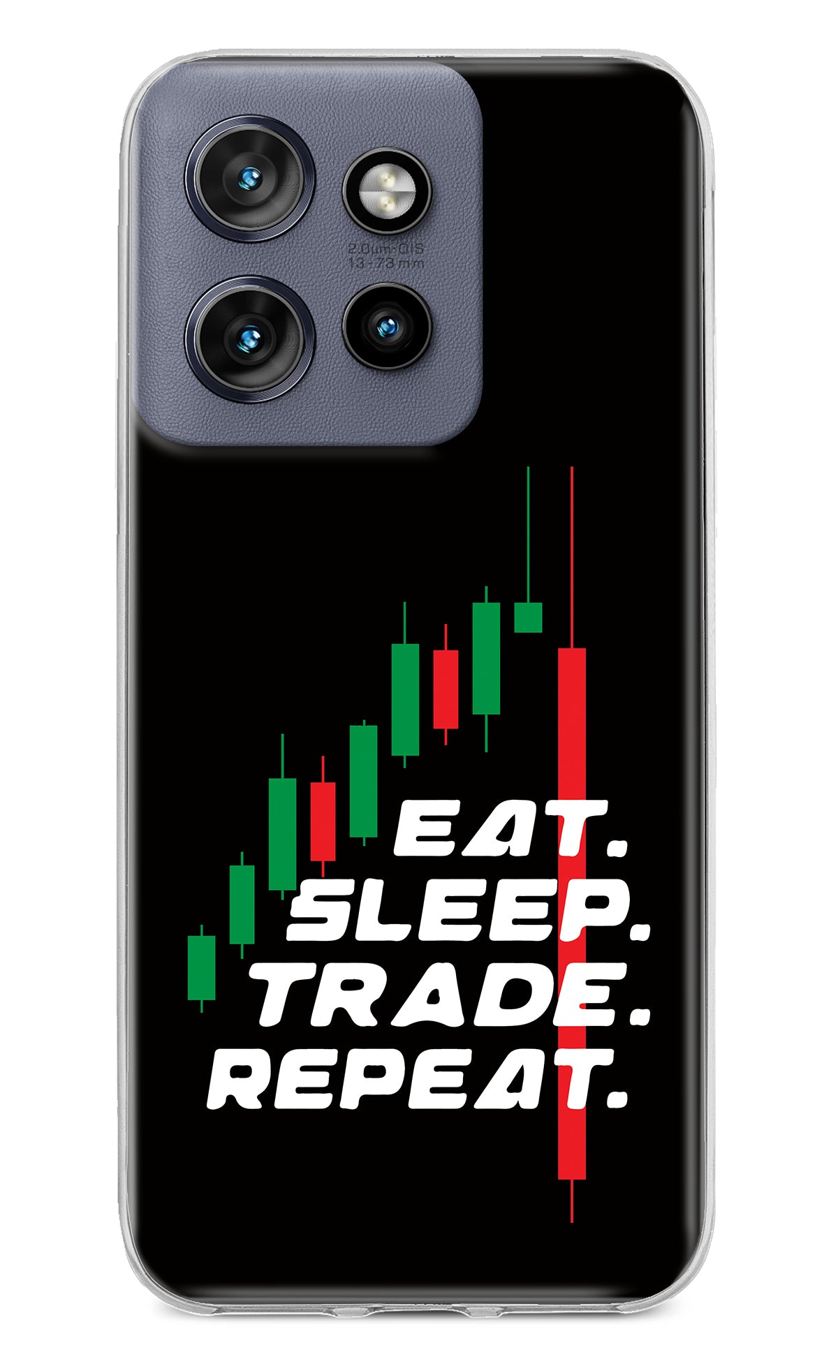 Eat Sleep Trade Repeat Moto Edge 50 Neo Back Cover