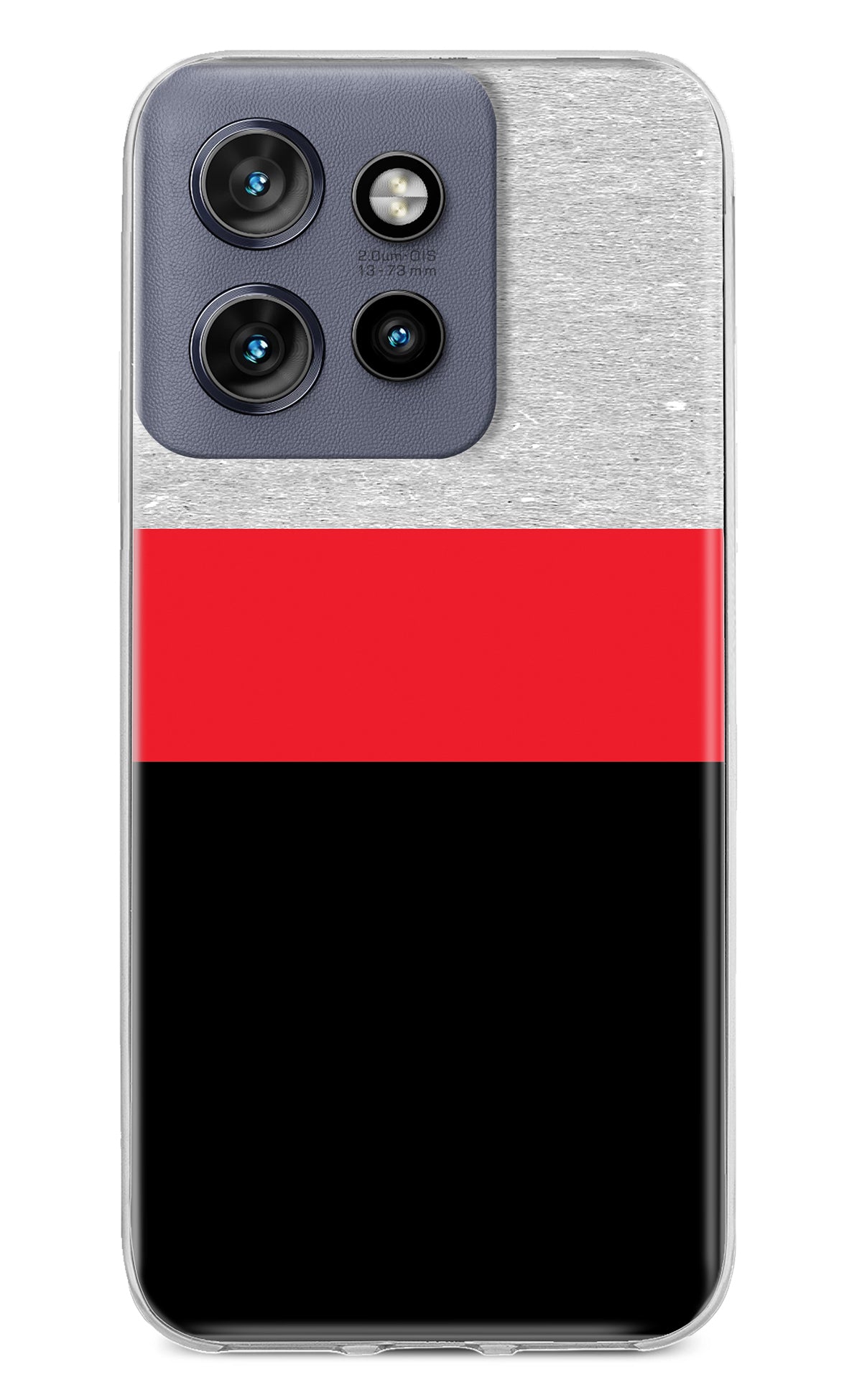 Tri Color Pattern Moto Edge 50 Neo Back Cover