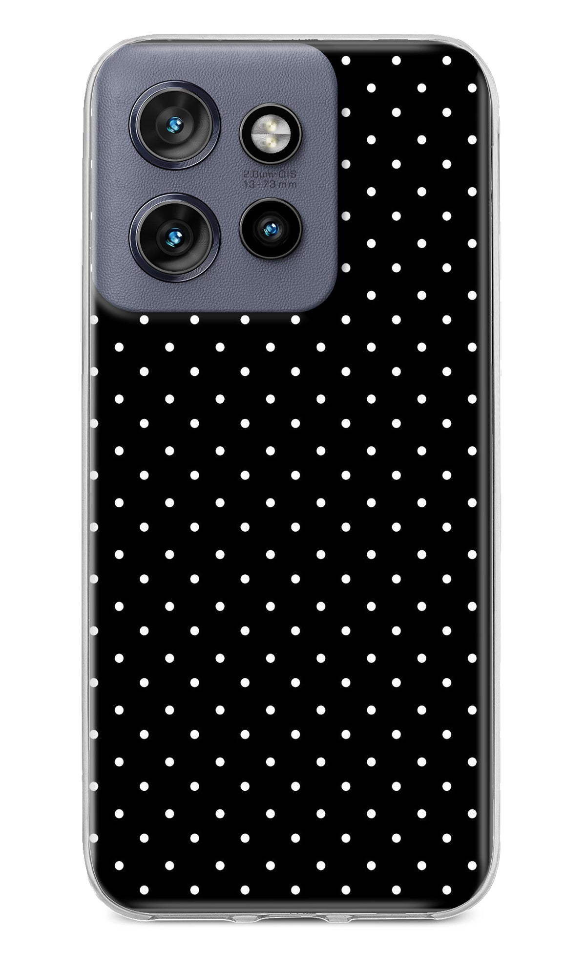 White Dots Moto Edge 50 Neo Back Cover