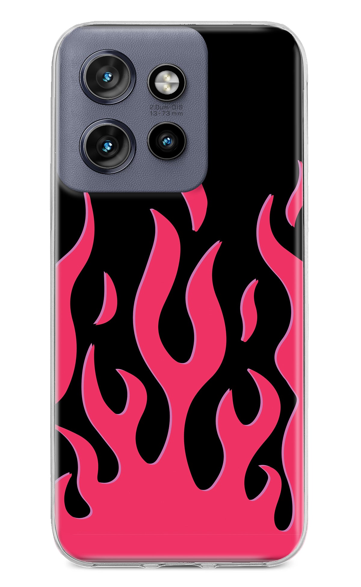 Fire Flames Moto Edge 50 Neo Back Cover