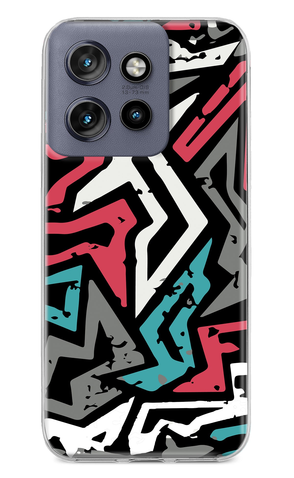 Geometric Graffiti Moto Edge 50 Neo Back Cover