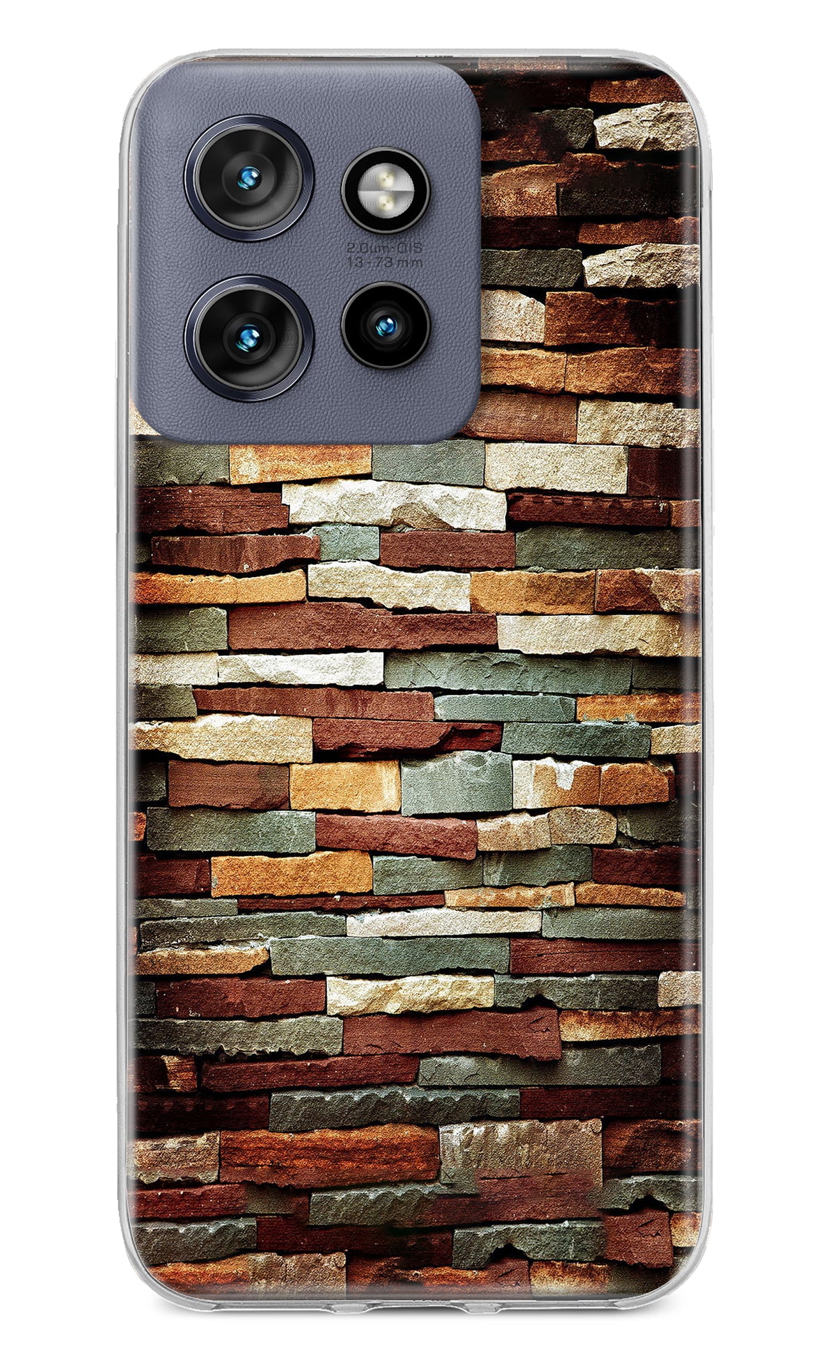 Bricks Pattern Moto Edge 50 Neo Back Cover