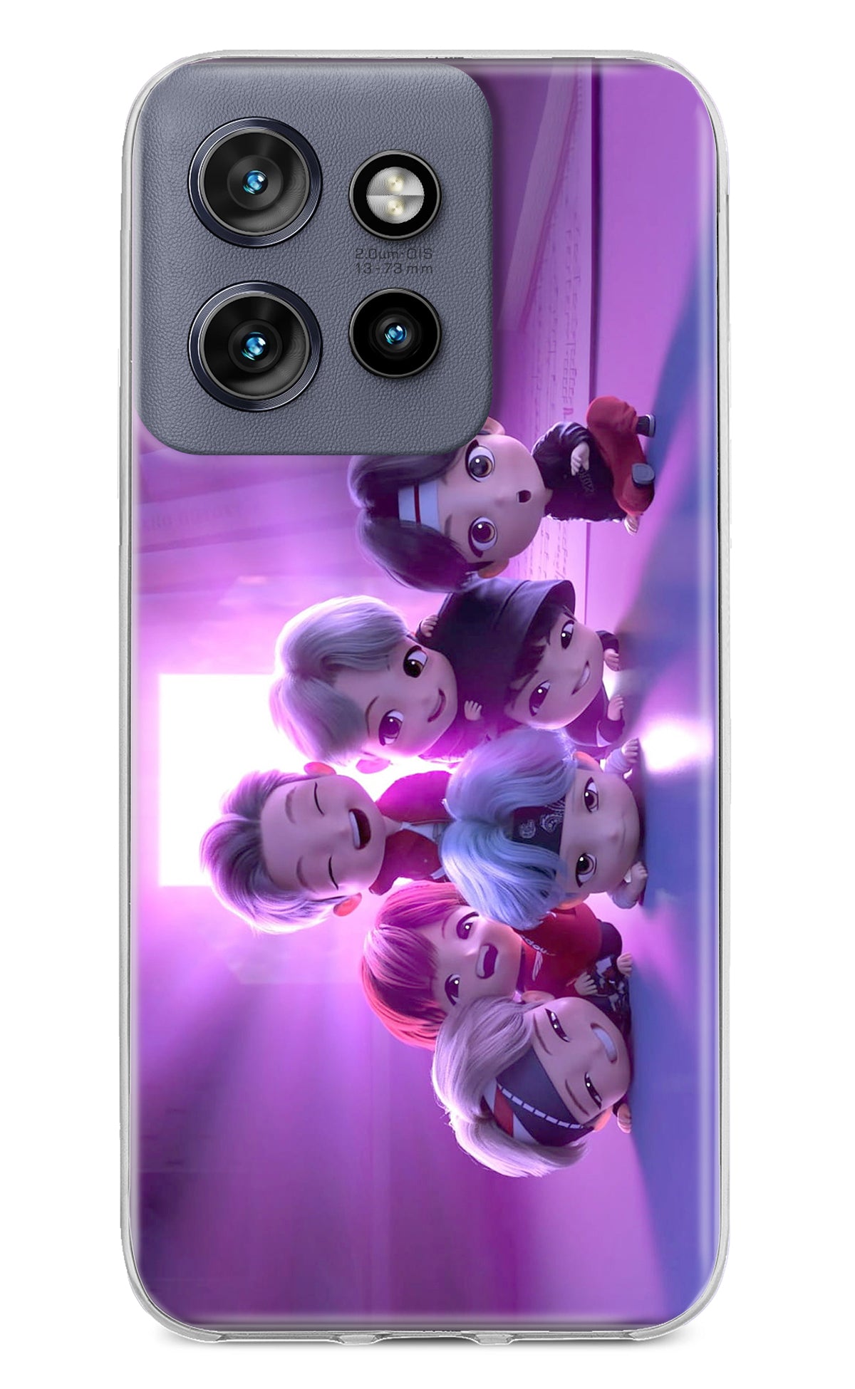 BTS Chibi Moto Edge 50 Neo Back Cover