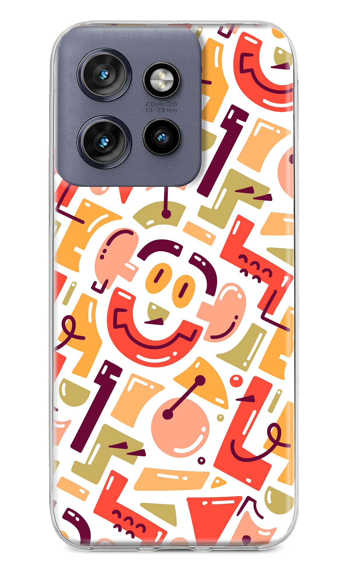 Doodle Pattern Moto Edge 50 Neo Back Cover