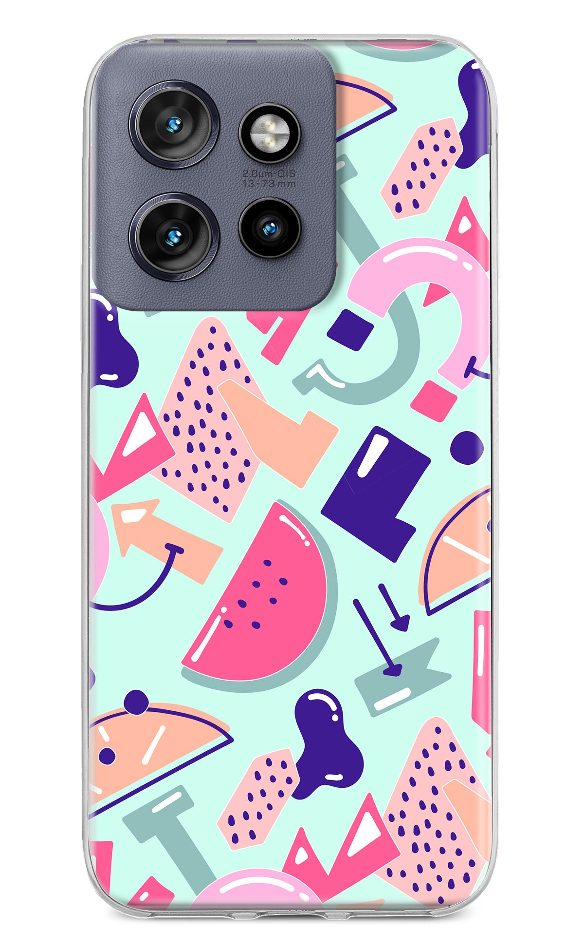 Doodle Pattern Moto Edge 50 Neo Back Cover