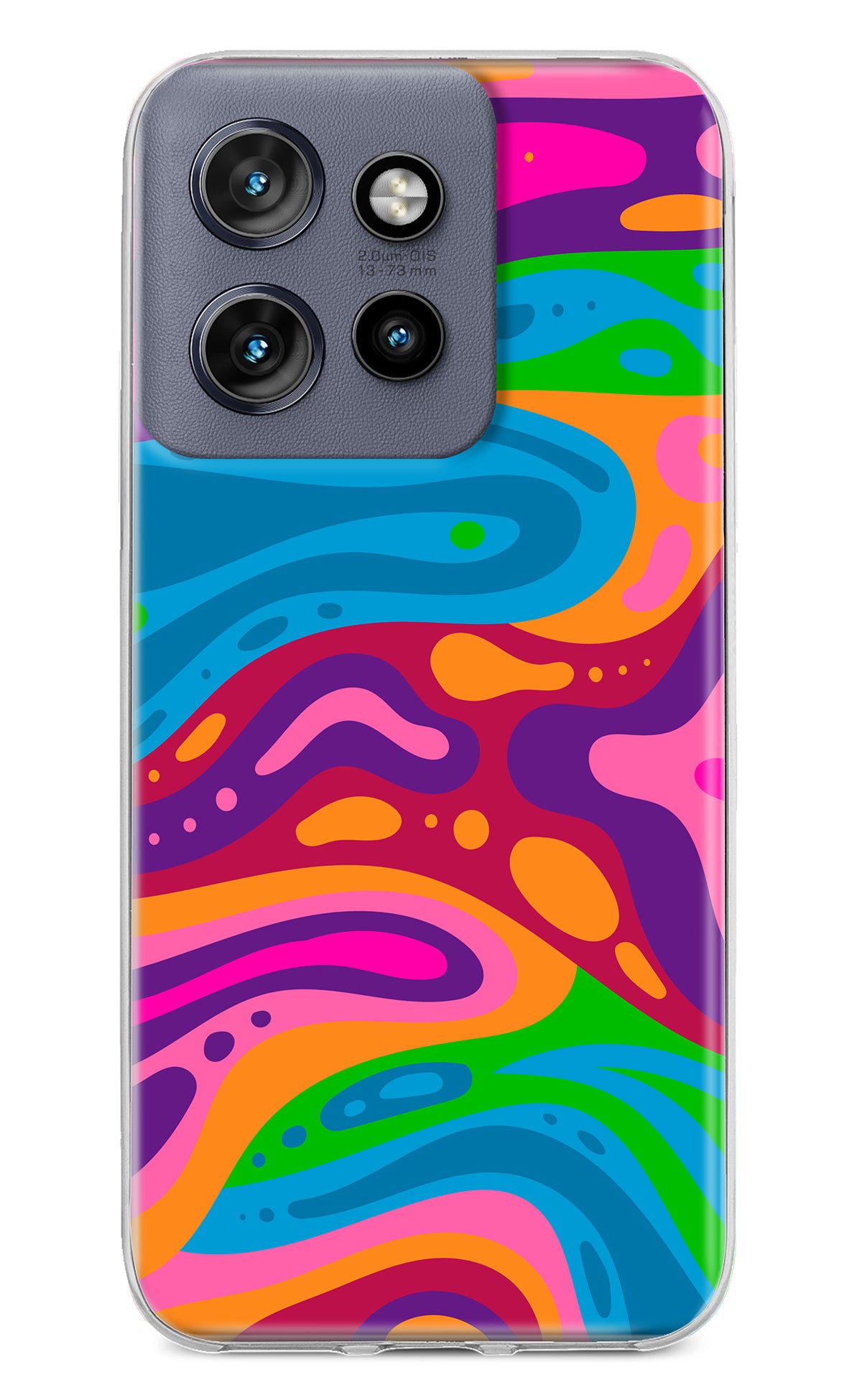 Trippy Pattern Moto Edge 50 Neo Back Cover