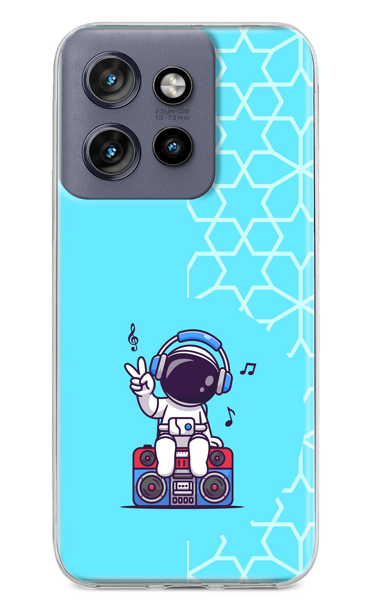 Cute Astronaut Chilling Moto Edge 50 Neo Back Cover