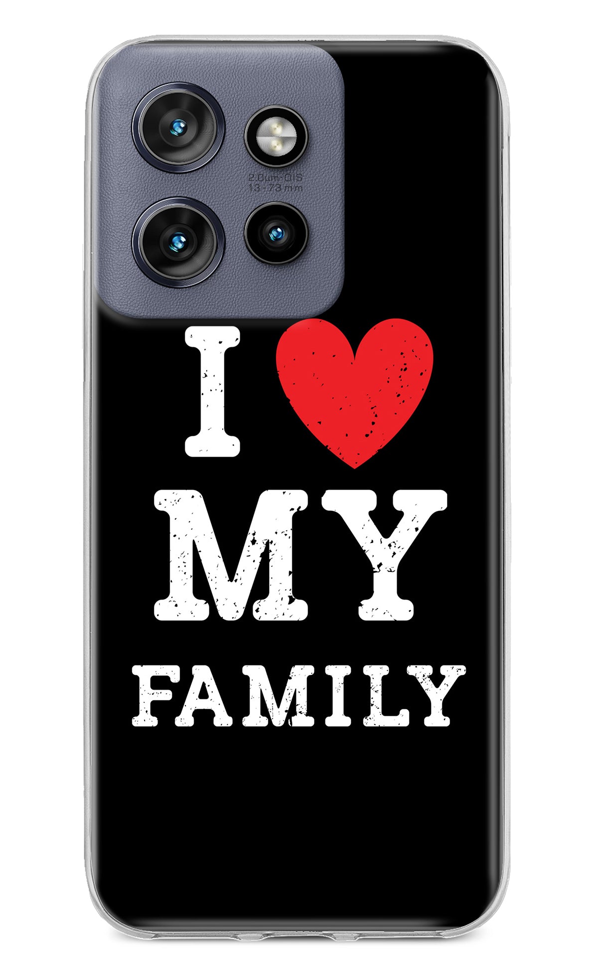 I Love My Family Moto Edge 50 Neo Back Cover