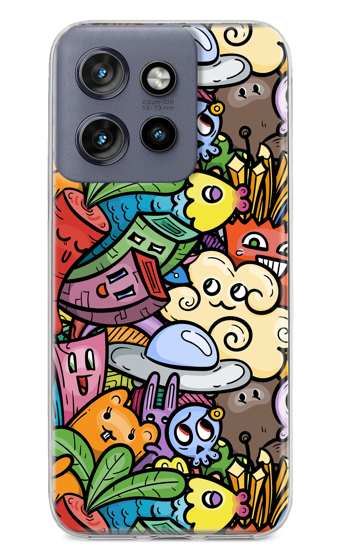 Veggie Doodle Moto Edge 50 Neo Back Cover