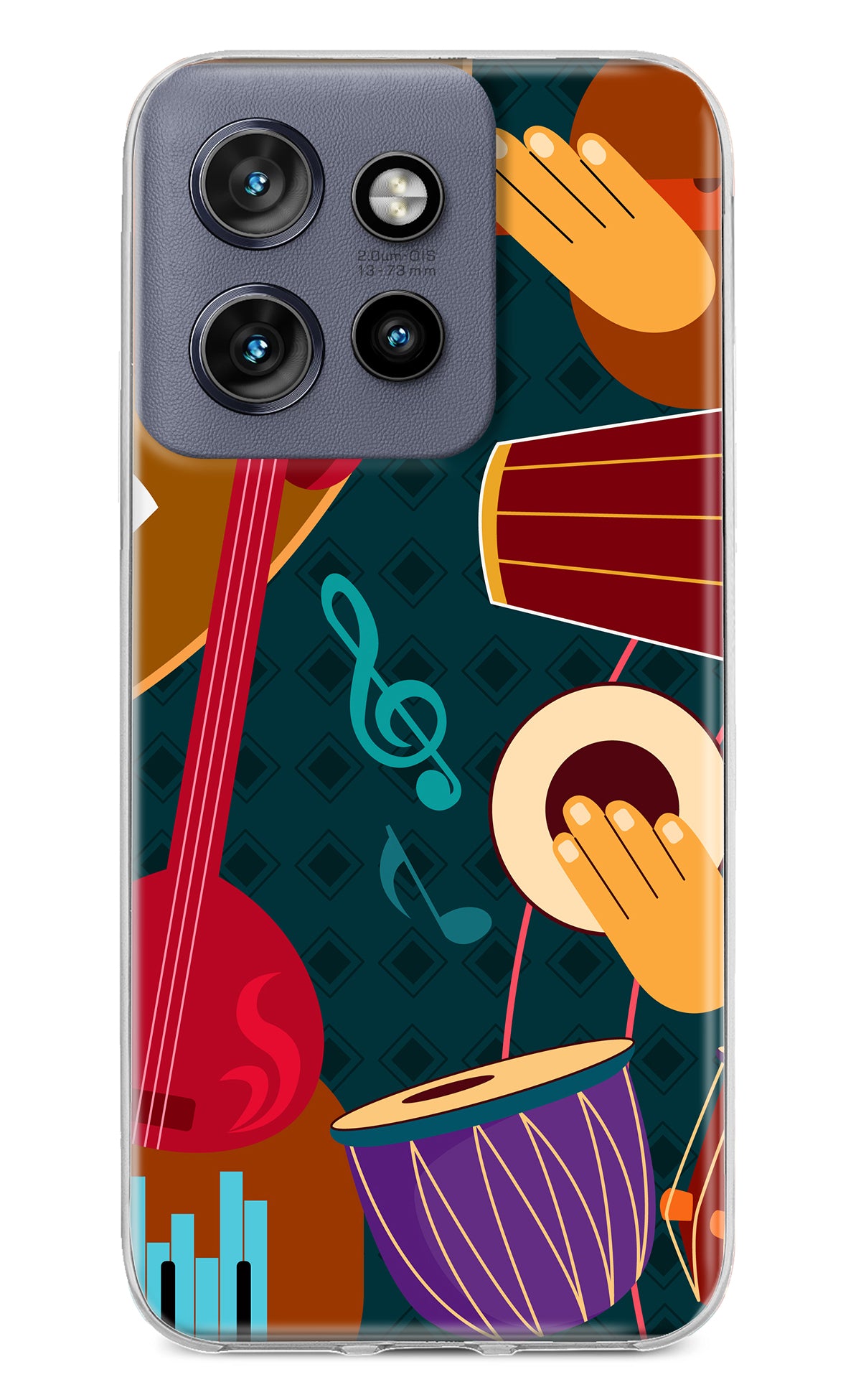 Music Instrument Moto Edge 50 Neo Back Cover