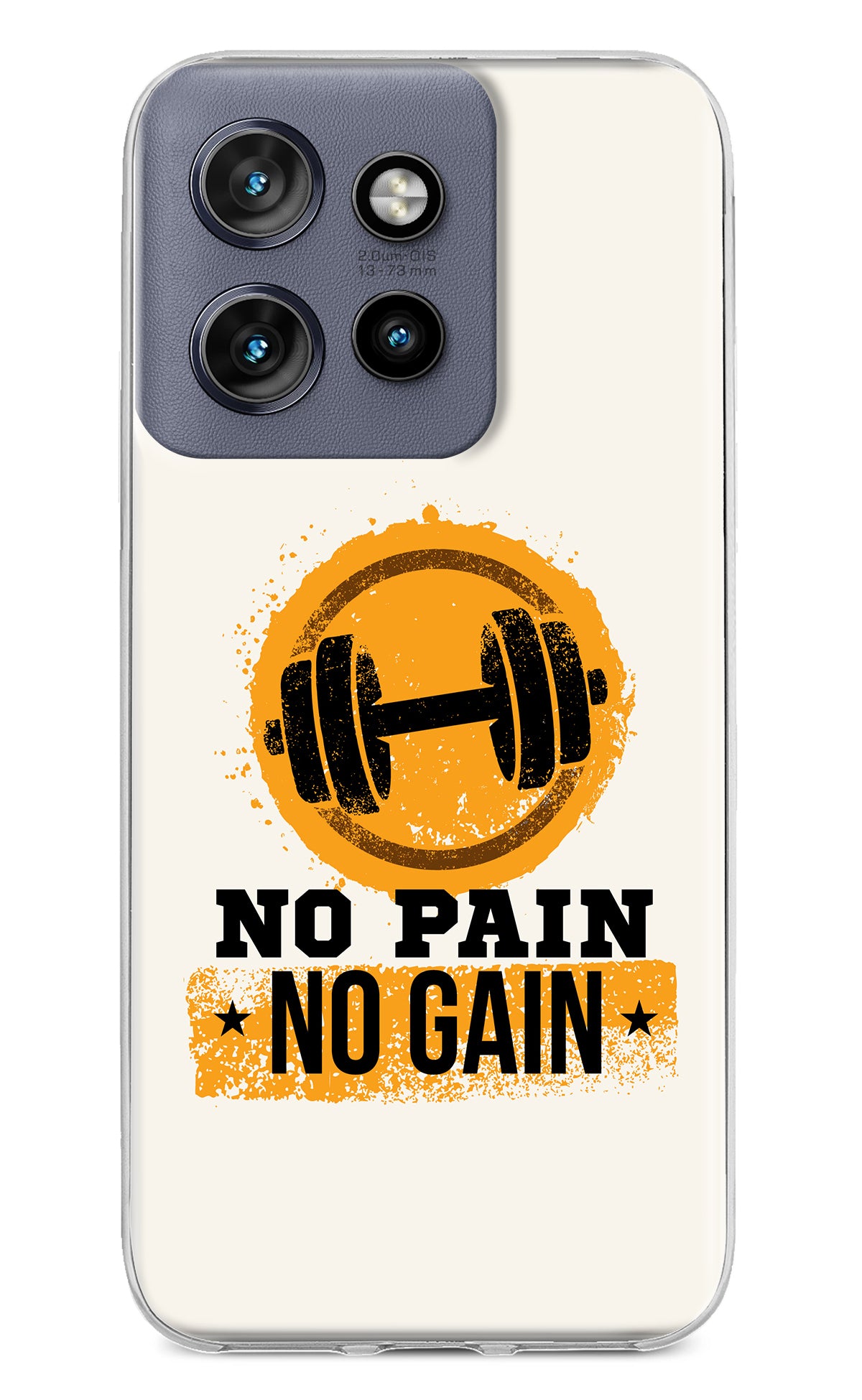 No Pain No Gain Moto Edge 50 Neo Back Cover