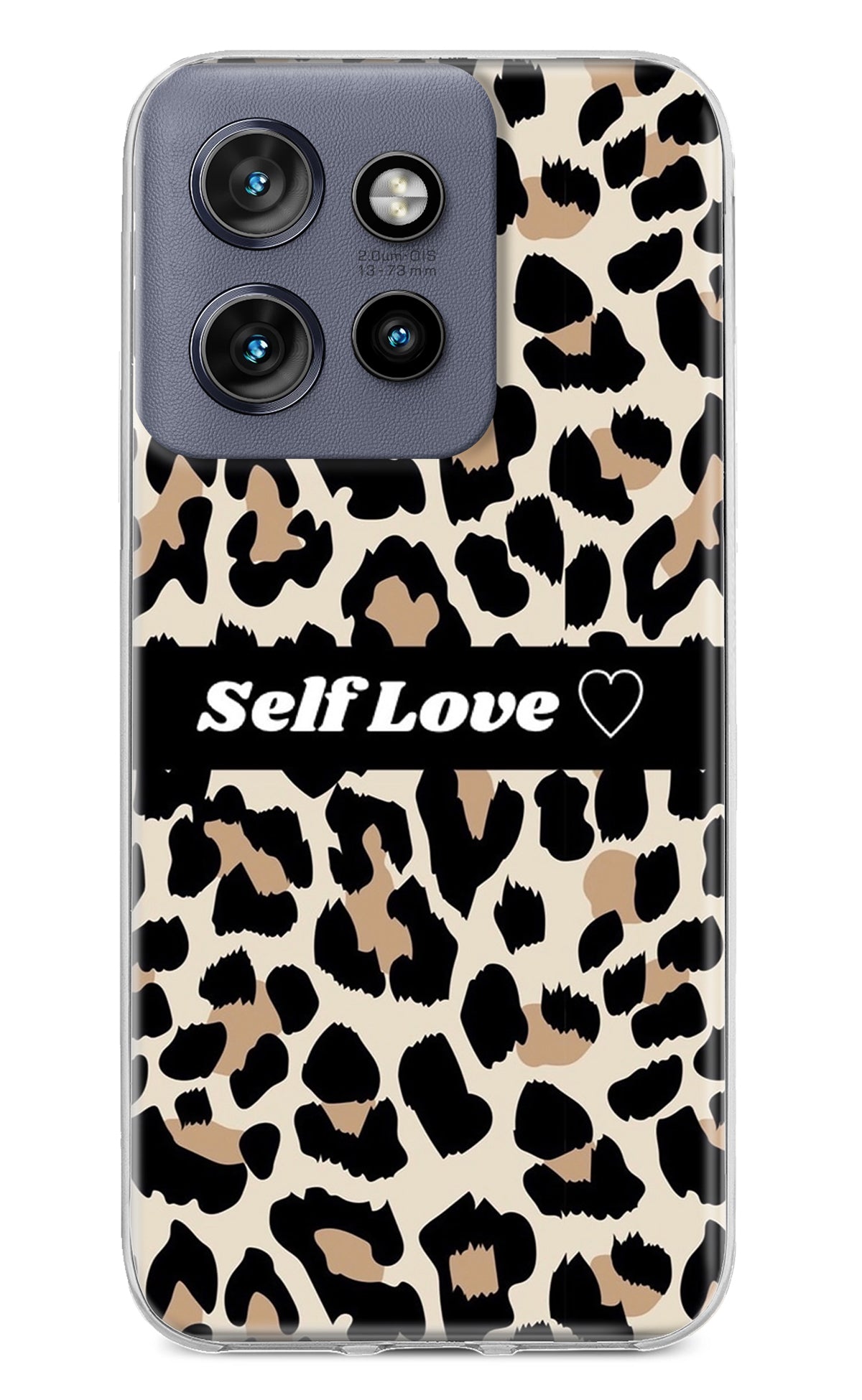 Leopard Print Self Love Moto Edge 50 Neo Back Cover