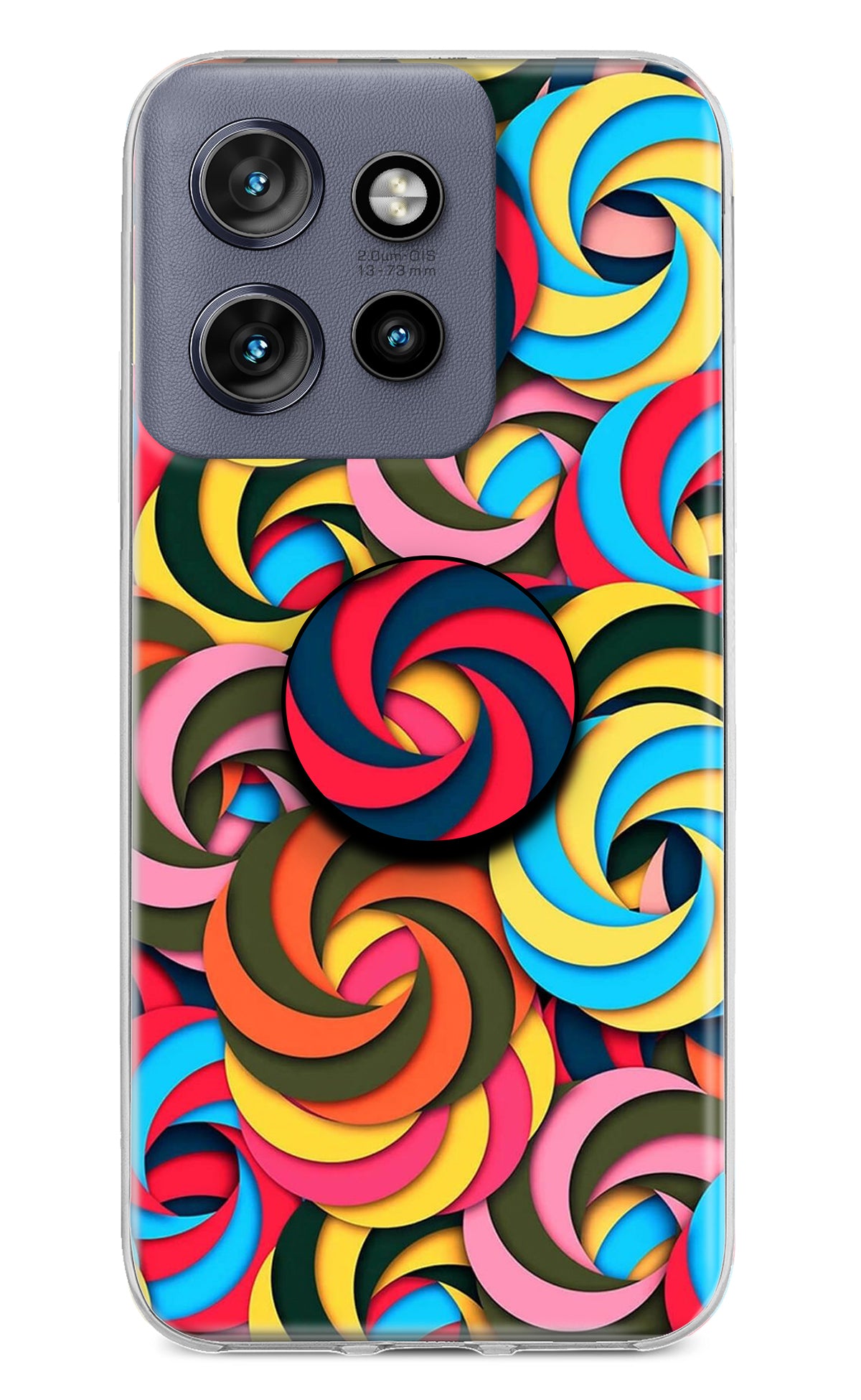 Spiral Pattern Moto Edge 50 Neo Pop Case