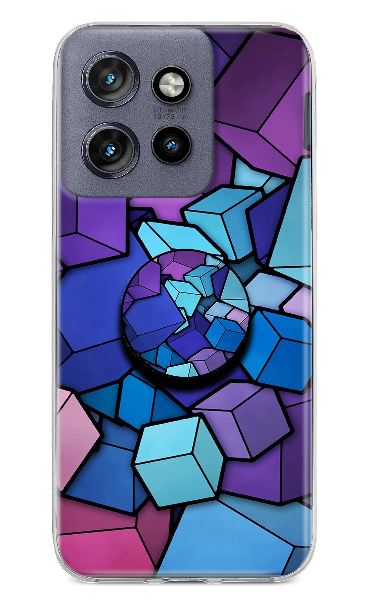 Cubic Abstract Moto Edge 50 Neo Pop Case