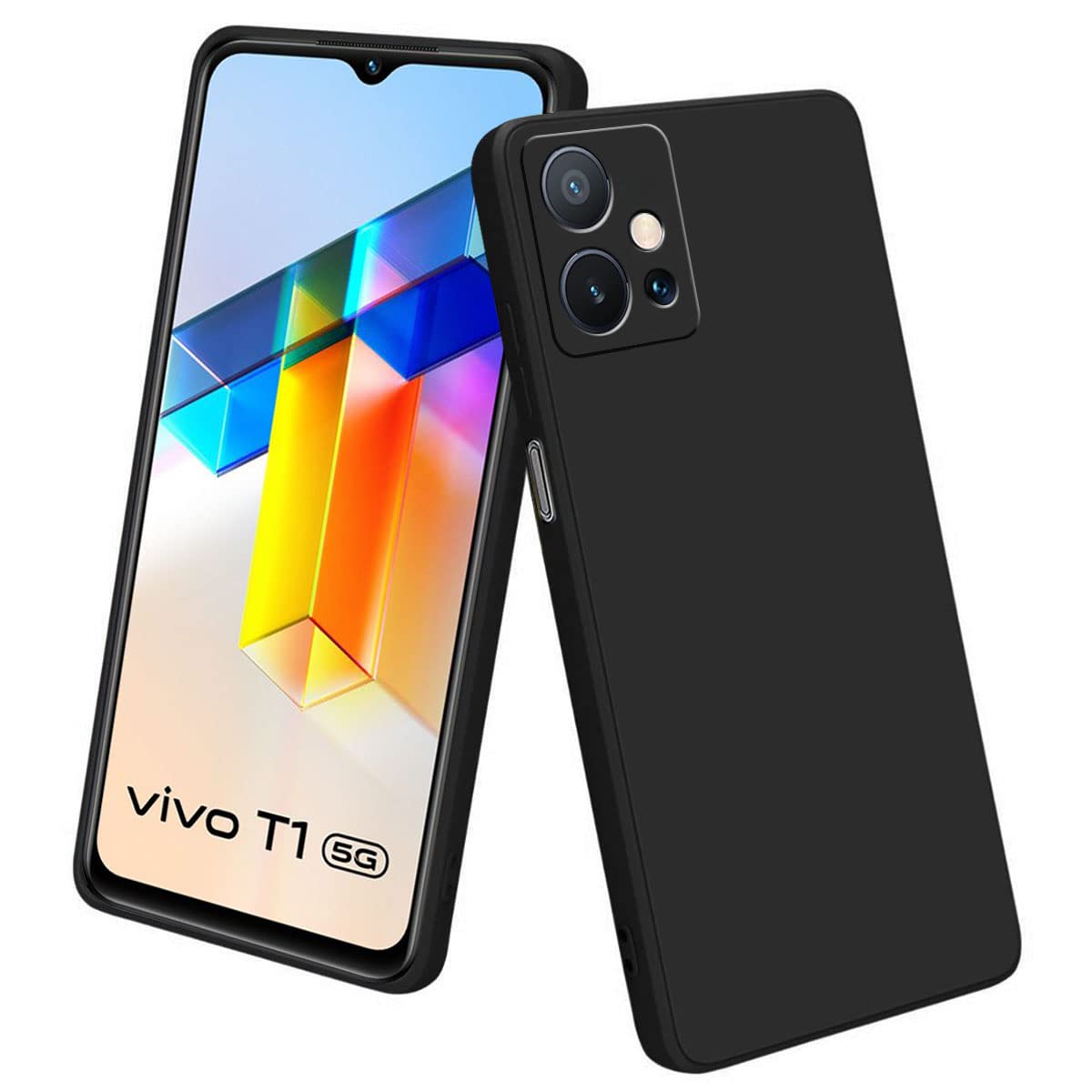 Soft Silicone Vivo Y75 5G/Vivo T1 5G Back Cover