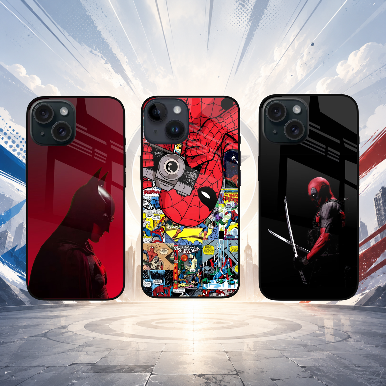 Super hero phone case designs