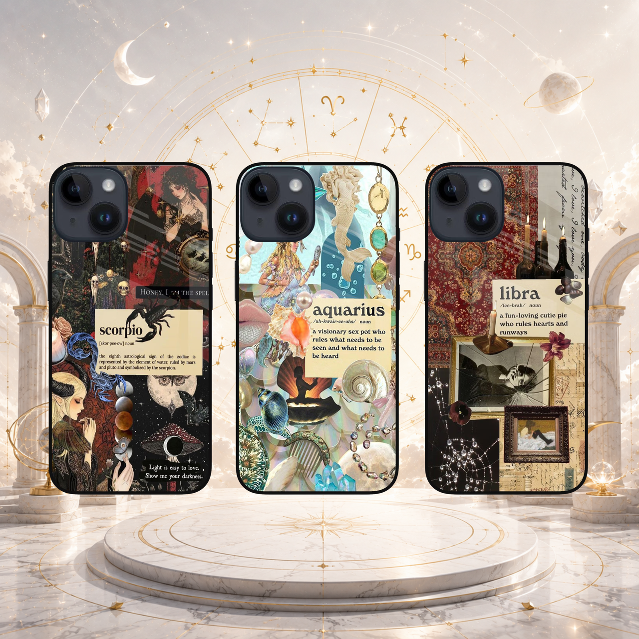 Zodiac phone case designs