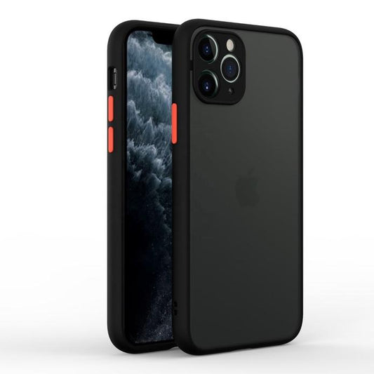 Smoke Silicone iPhone 11 Pro Max Back Cover - Black