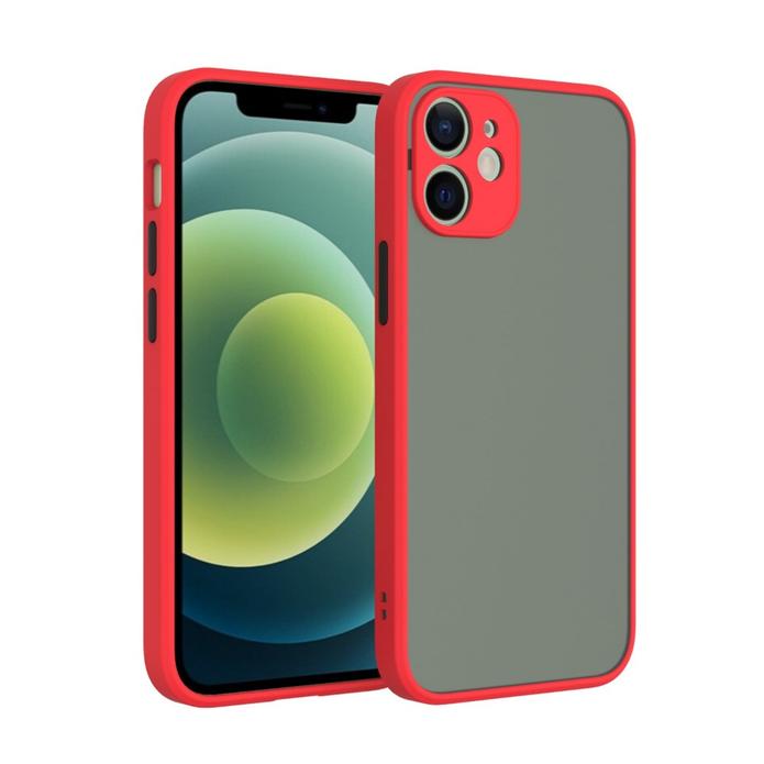 Smoke Silicone iPhone 11 Back Cover - Red
