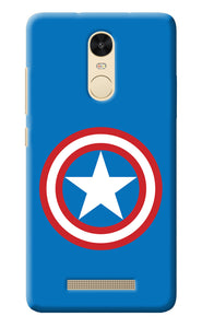 Captain America Logo Redmi Note 3 Back Cover