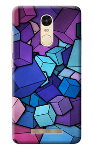 Cubic Abstract Redmi Note 3 Back Cover