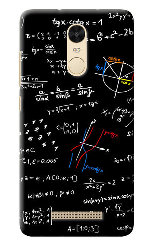 Mathematics Formula Redmi Note 3 Back Cover