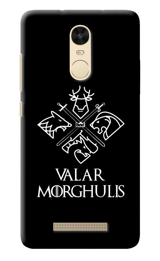 Valar Morghulis | Game Of Thrones Redmi Note 3 Back Cover