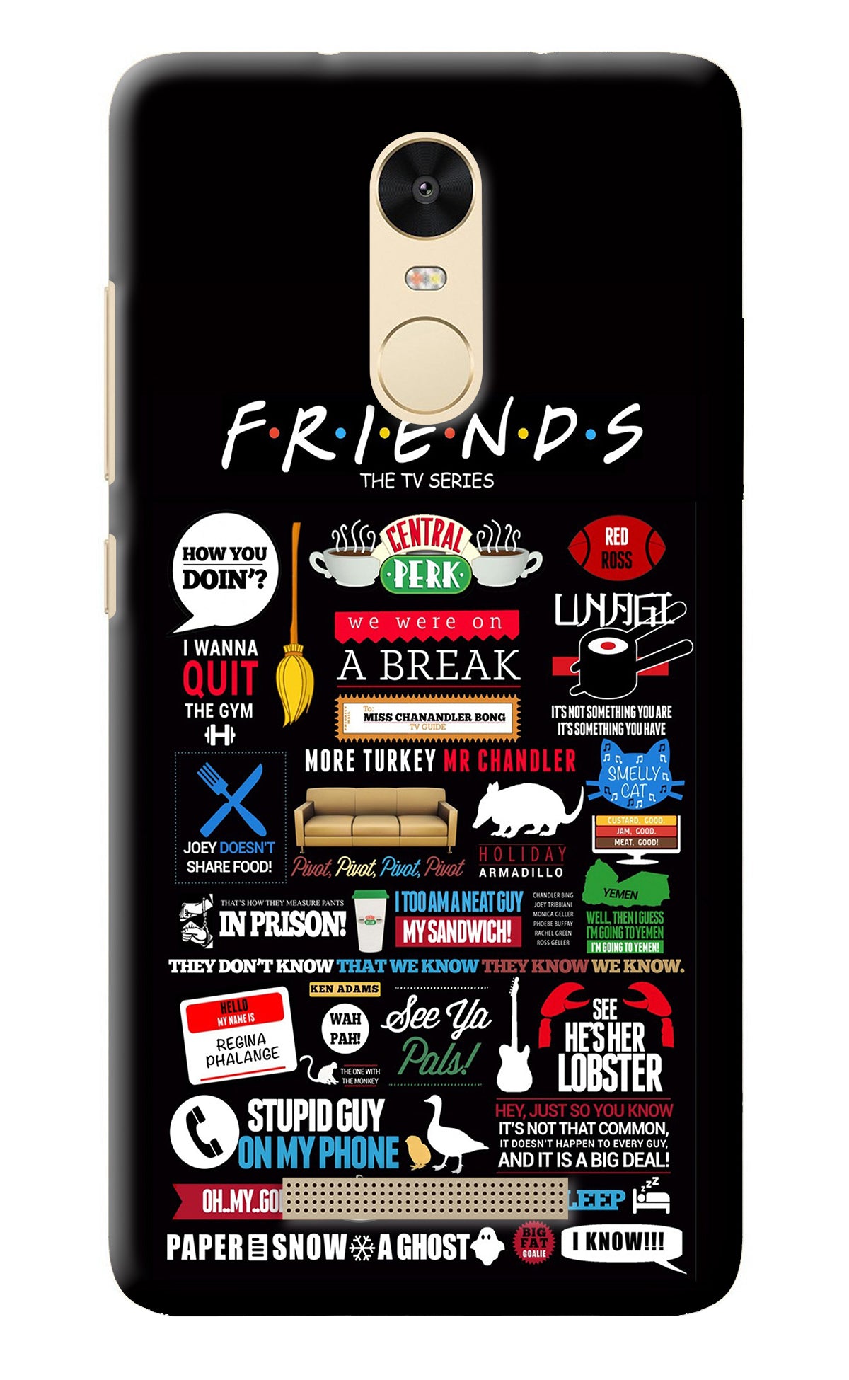 FRIENDS Redmi Note 3 Back Cover