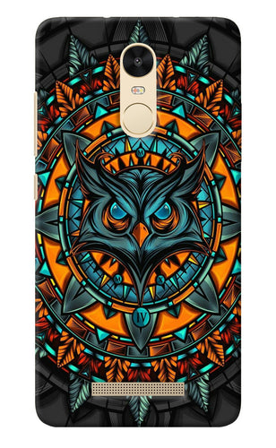 Angry Owl Art Redmi Note 3 Back Cover