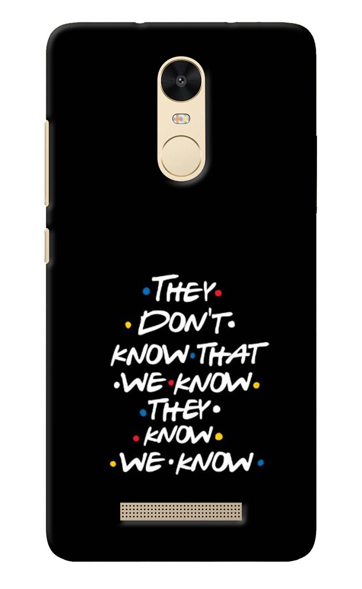 FRIENDS Dialogue Redmi Note 3 Back Cover