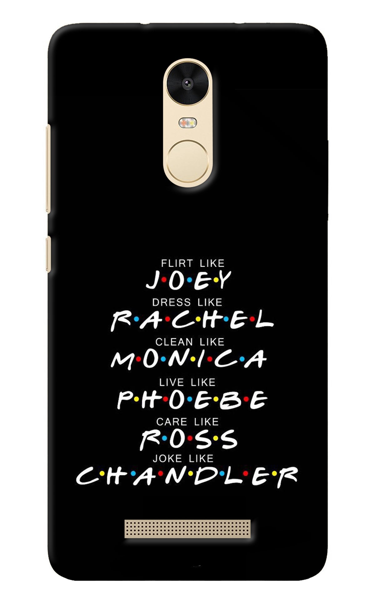 FRIENDS Character Redmi Note 3 Back Cover