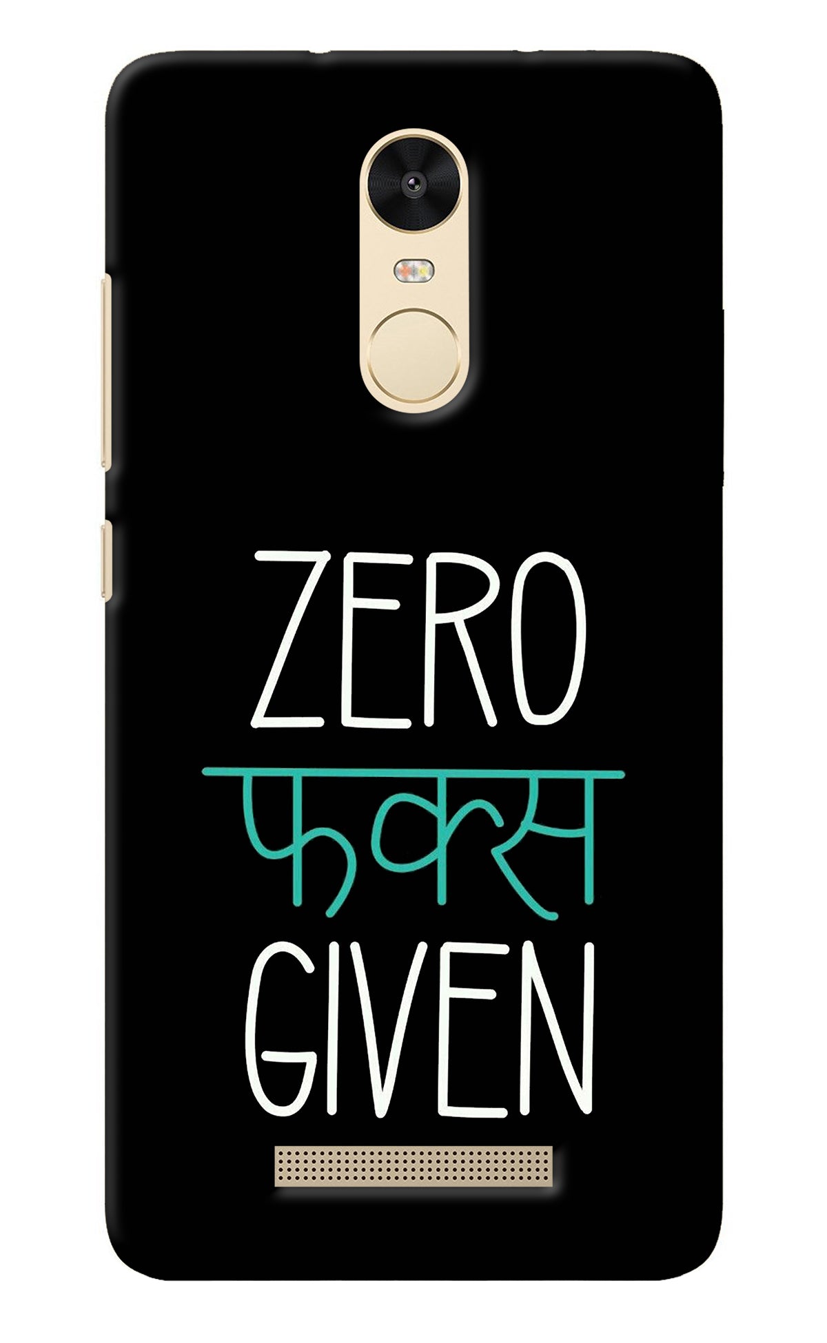 Zero Fucks Given Redmi Note 3 Back Cover