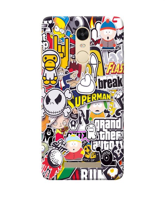 Sticker Bomb Redmi Note 3 Back Cover