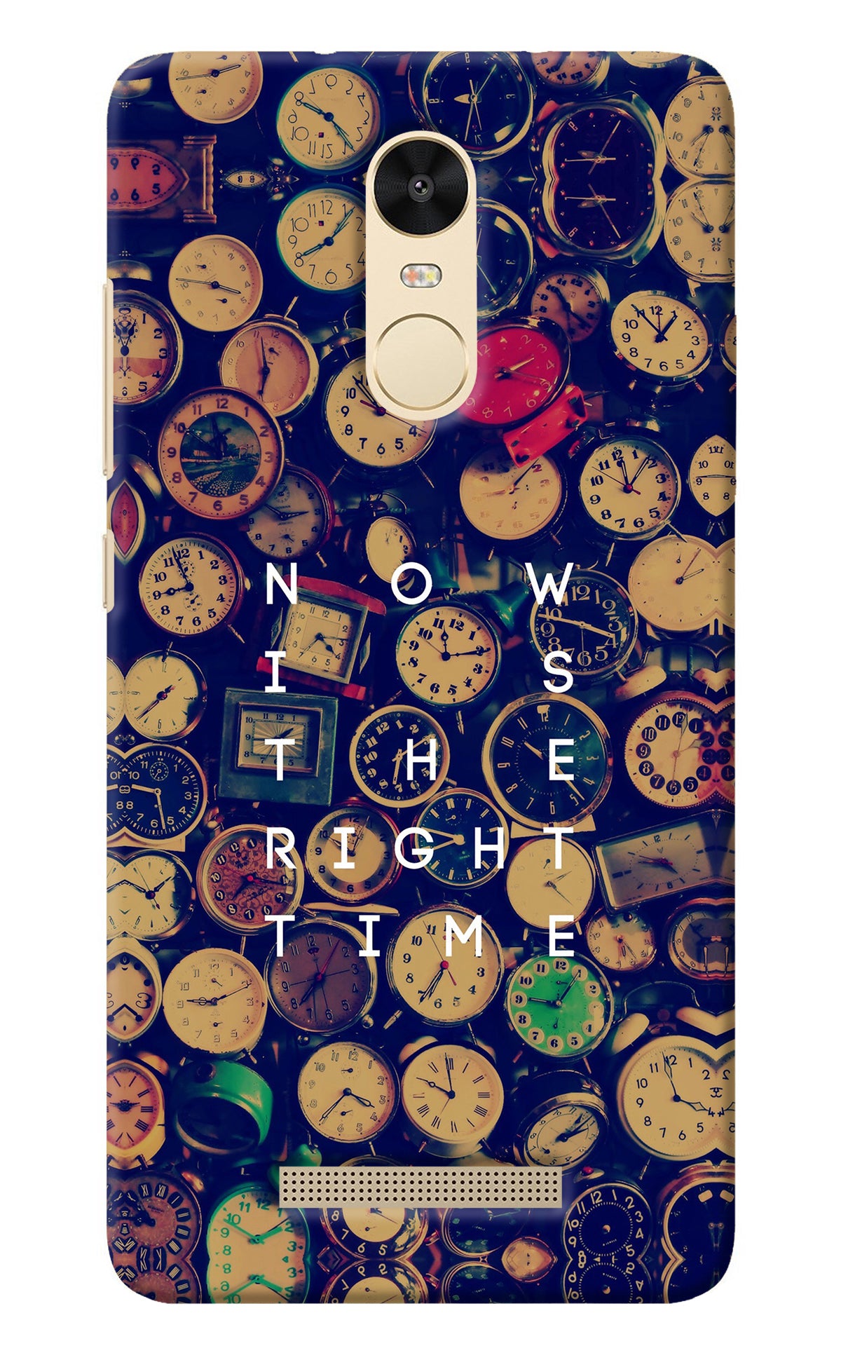 Now is the Right Time Quote Redmi Note 3 Back Cover