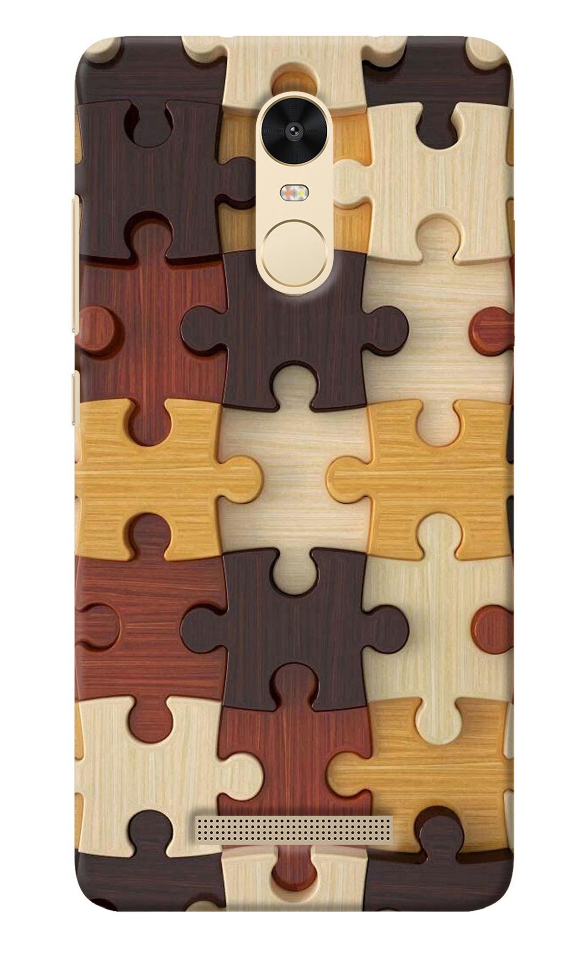 Wooden Puzzle Redmi Note 3 Back Cover