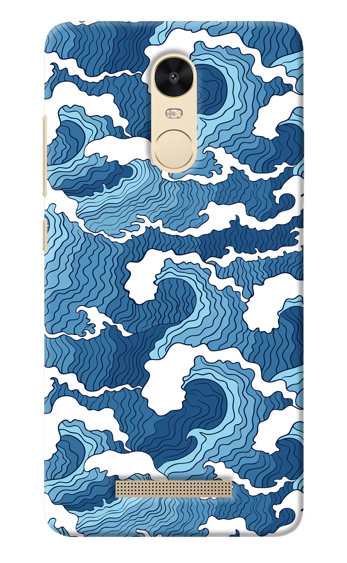 Blue Waves Redmi Note 3 Back Cover