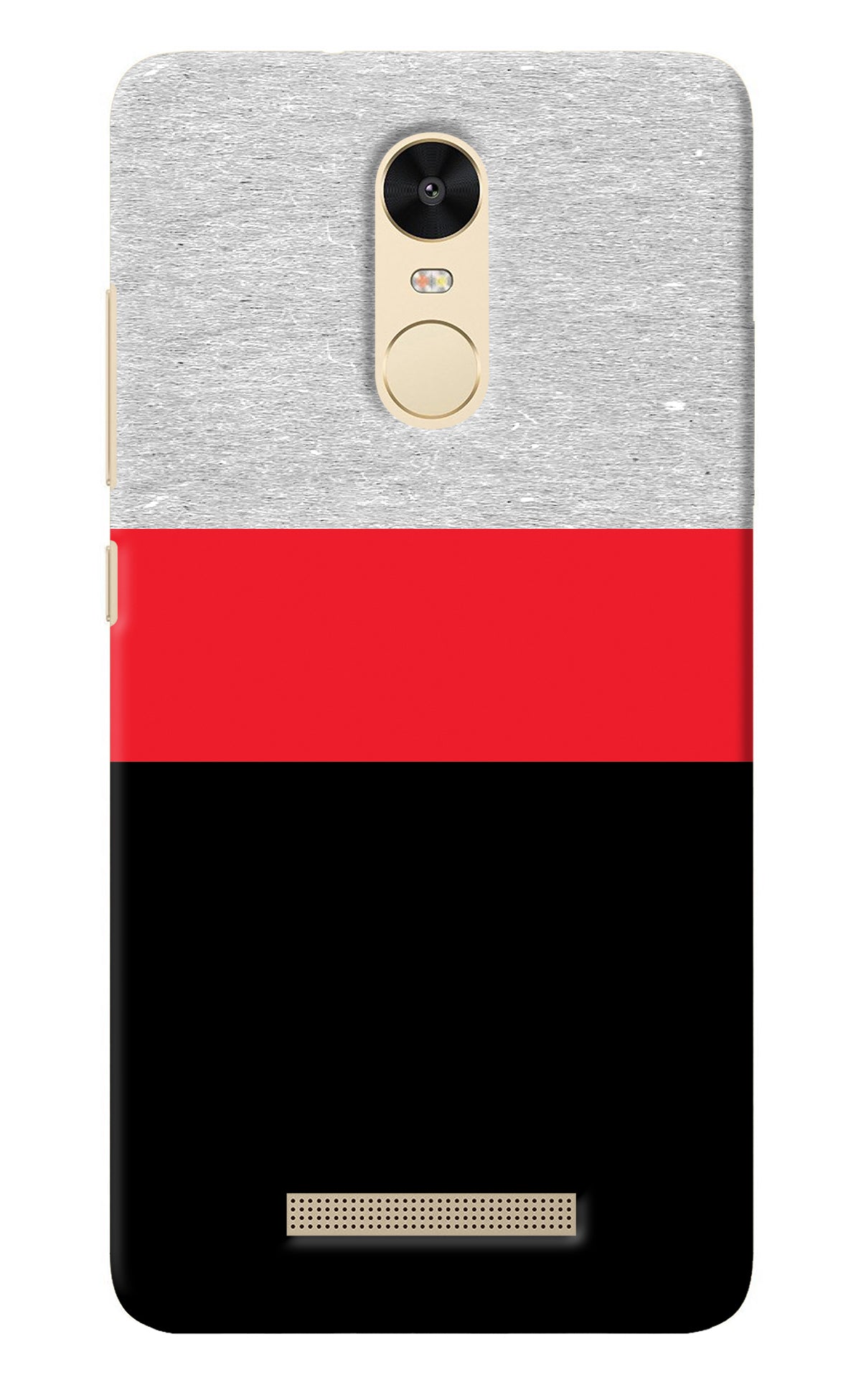 Tri Color Pattern Redmi Note 3 Back Cover