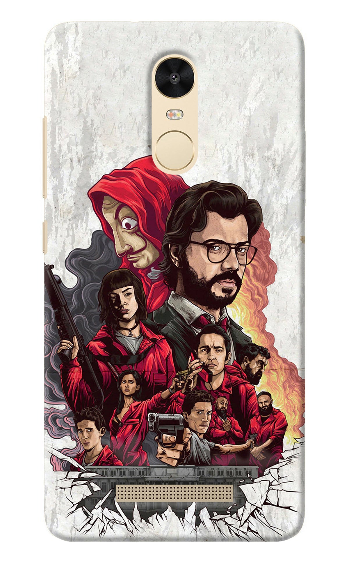 Money Heist Artwork Redmi Note 3 Back Cover