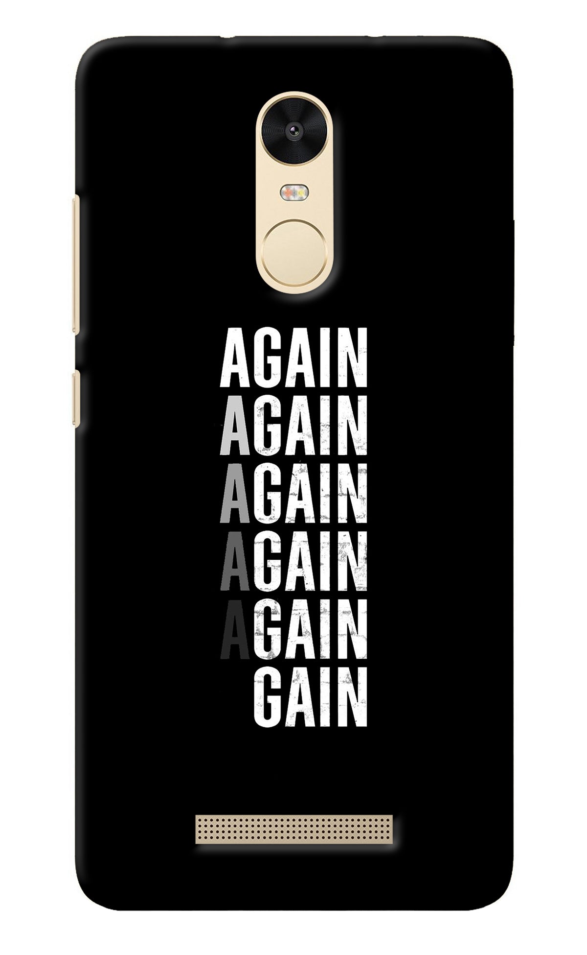 Again Again Gain Redmi Note 3 Back Cover