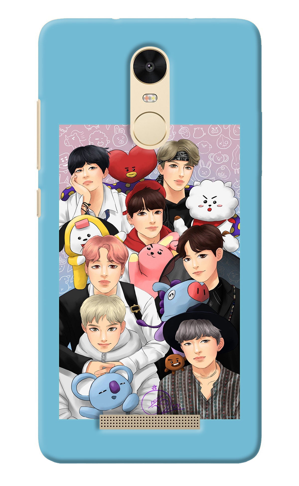 BTS with animals Redmi Note 3 Back Cover