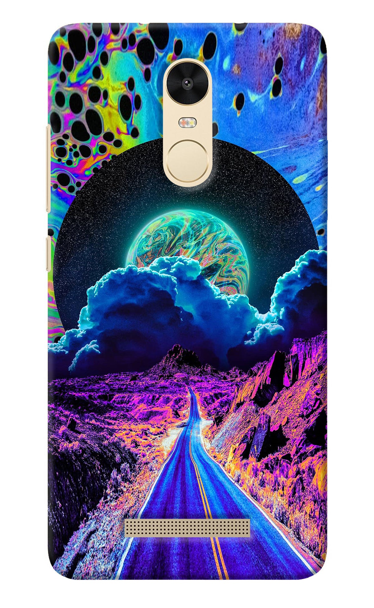 Psychedelic Painting Redmi Note 3 Back Cover