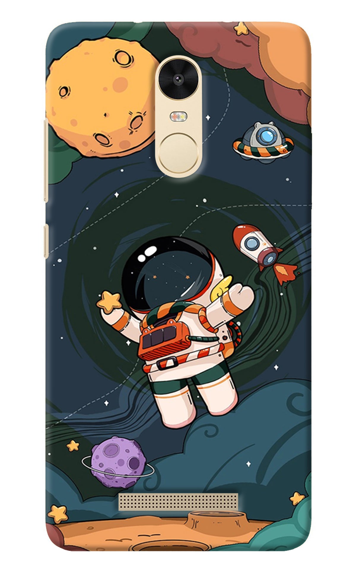 Cartoon Astronaut Redmi Note 3 Back Cover