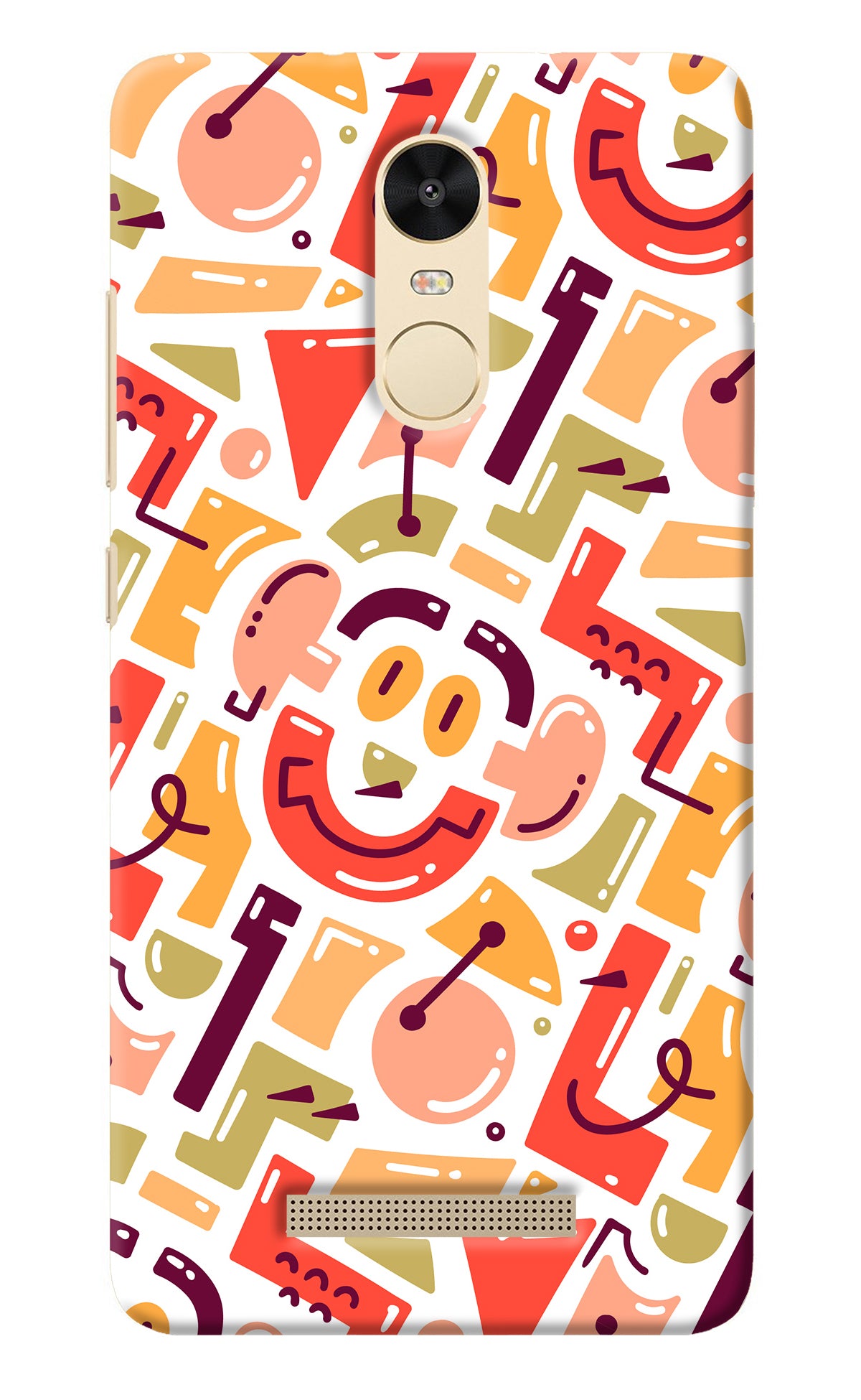 Doodle Pattern Redmi Note 3 Back Cover