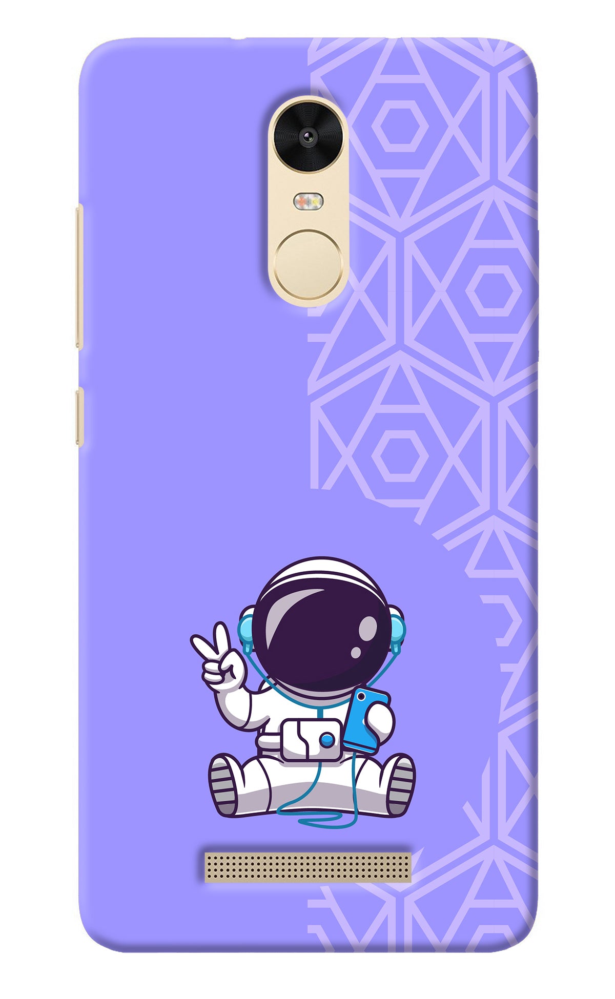 Cute Astronaut Chilling Redmi Note 3 Back Cover