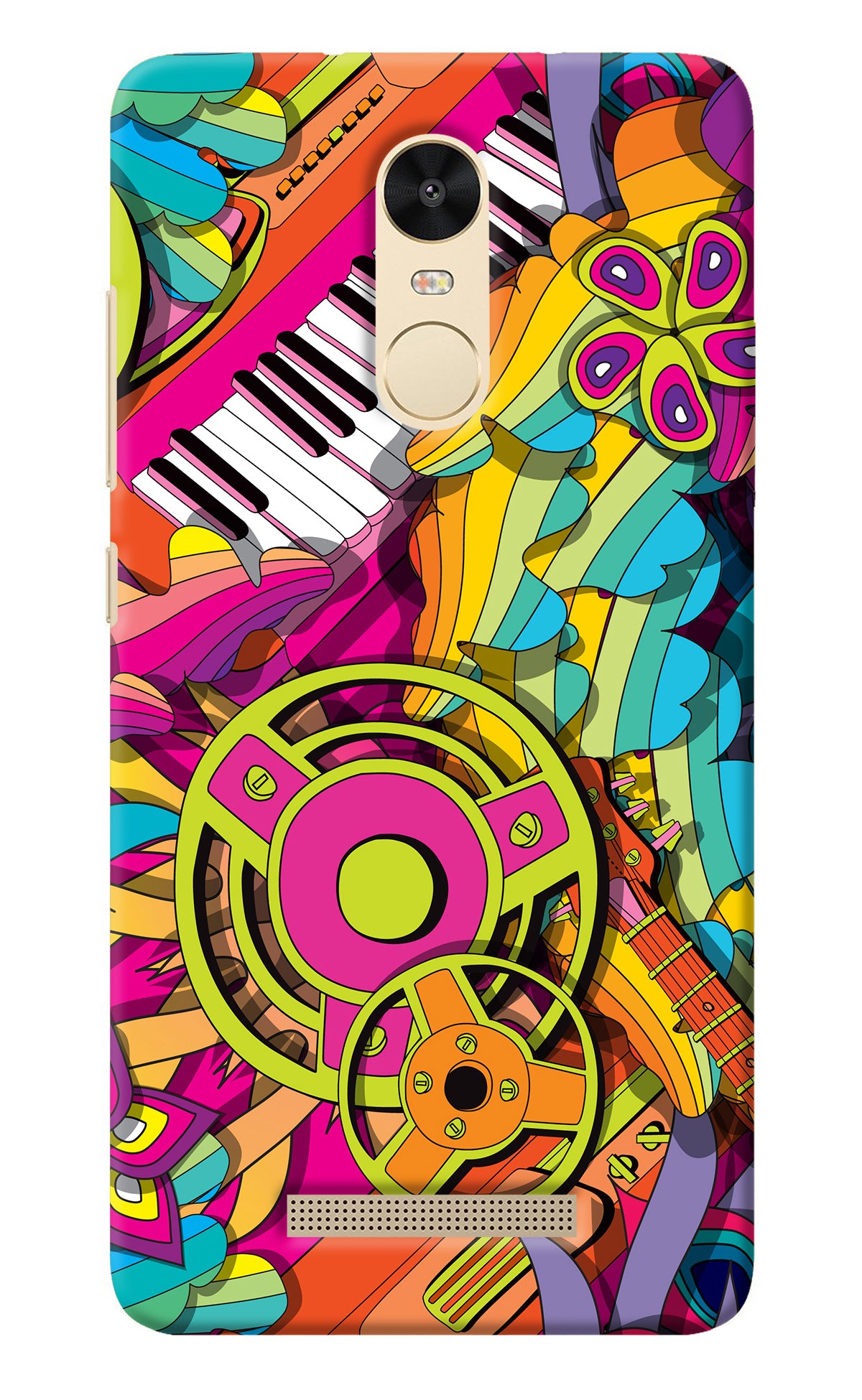 Music Doodle Redmi Note 3 Back Cover