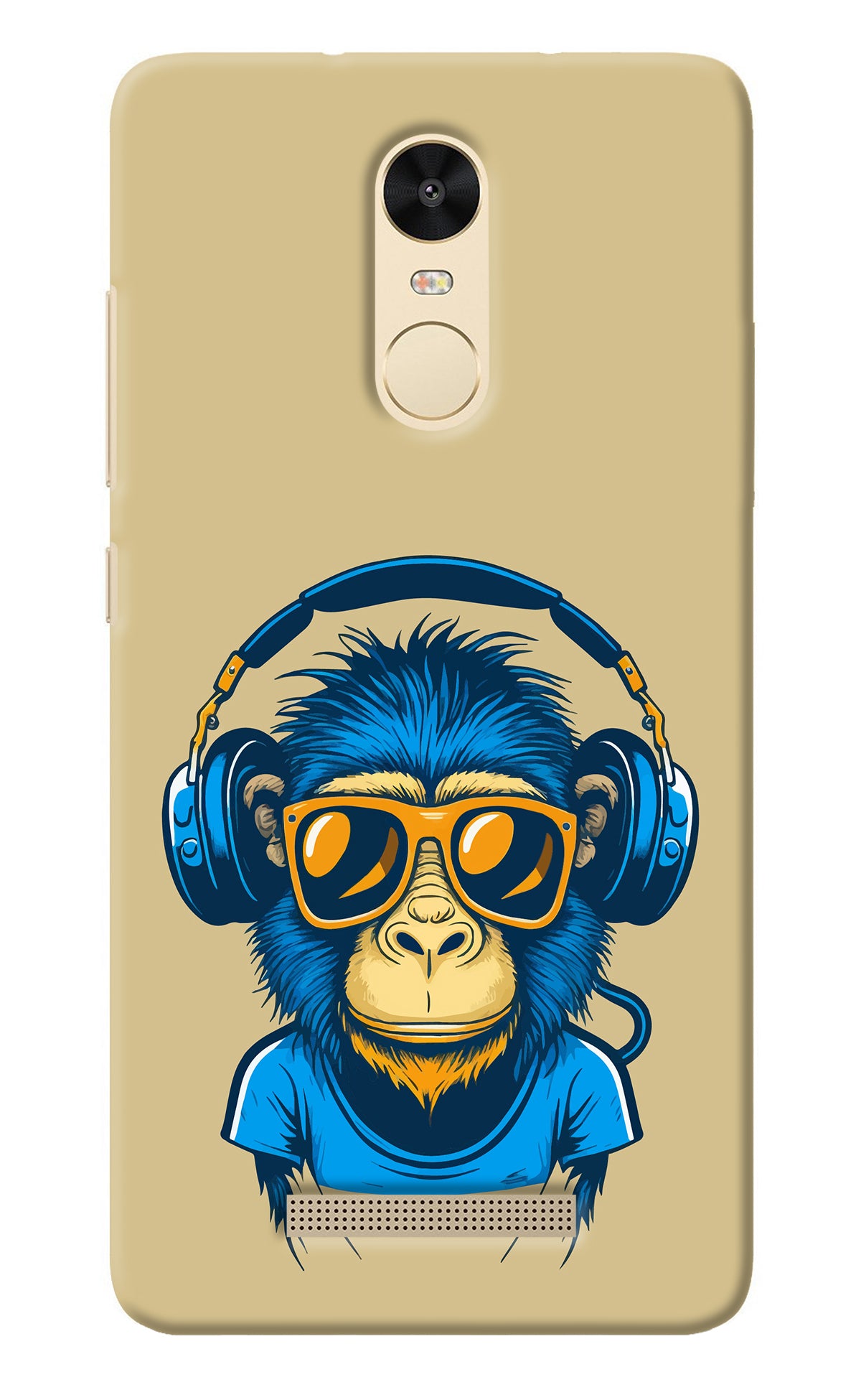 Monkey Headphone Redmi Note 3 Back Cover