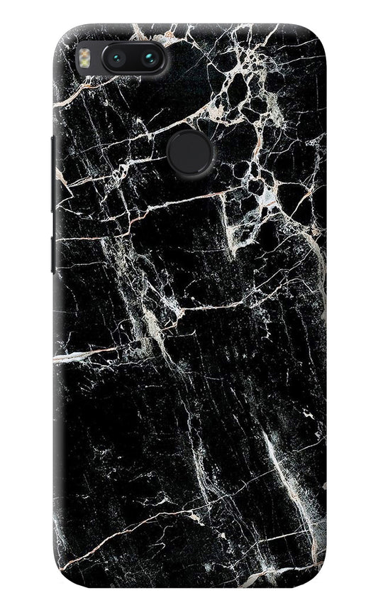 Black Marble Texture Mi A1 Back Cover