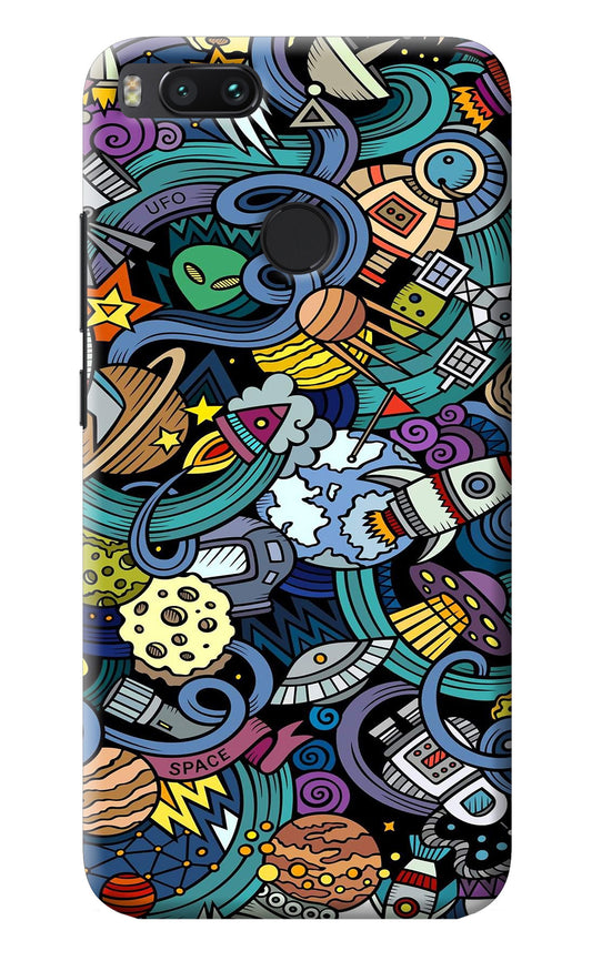 Space Abstract Mi A1 Back Cover